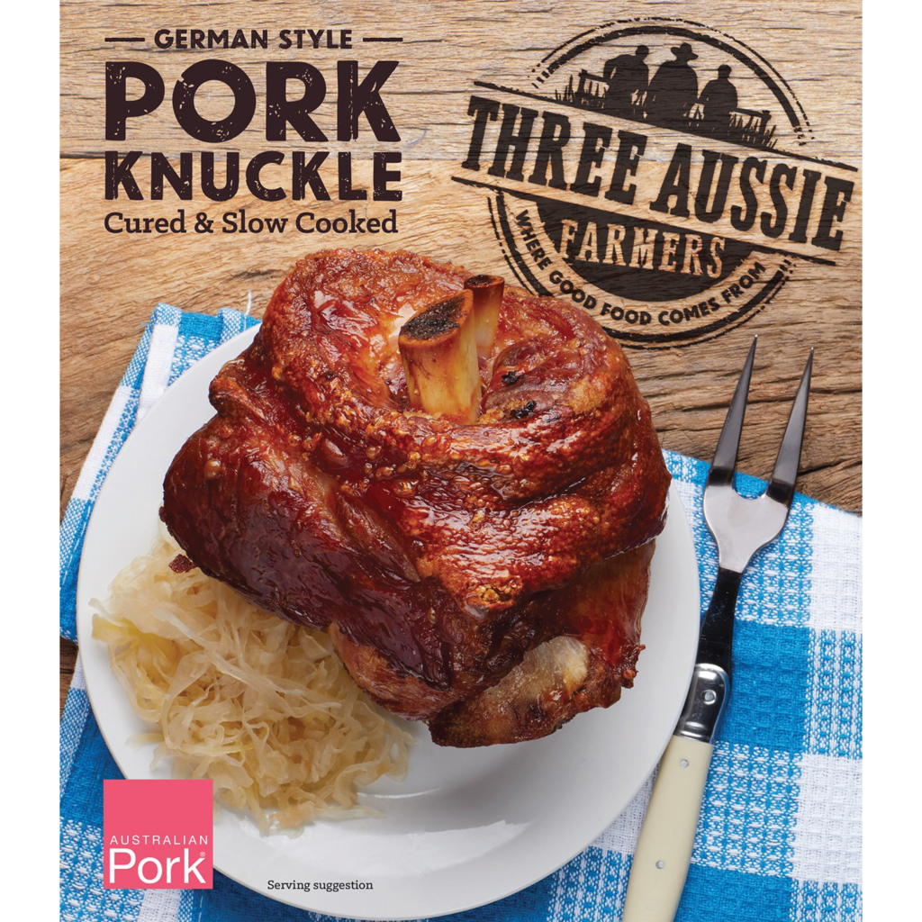 Three Aussie Farmers German Style Pork Knuckle