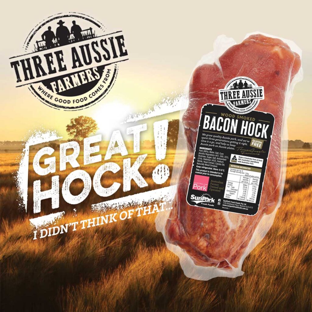 Three Aussie Farmers Bacon Hock Campaign