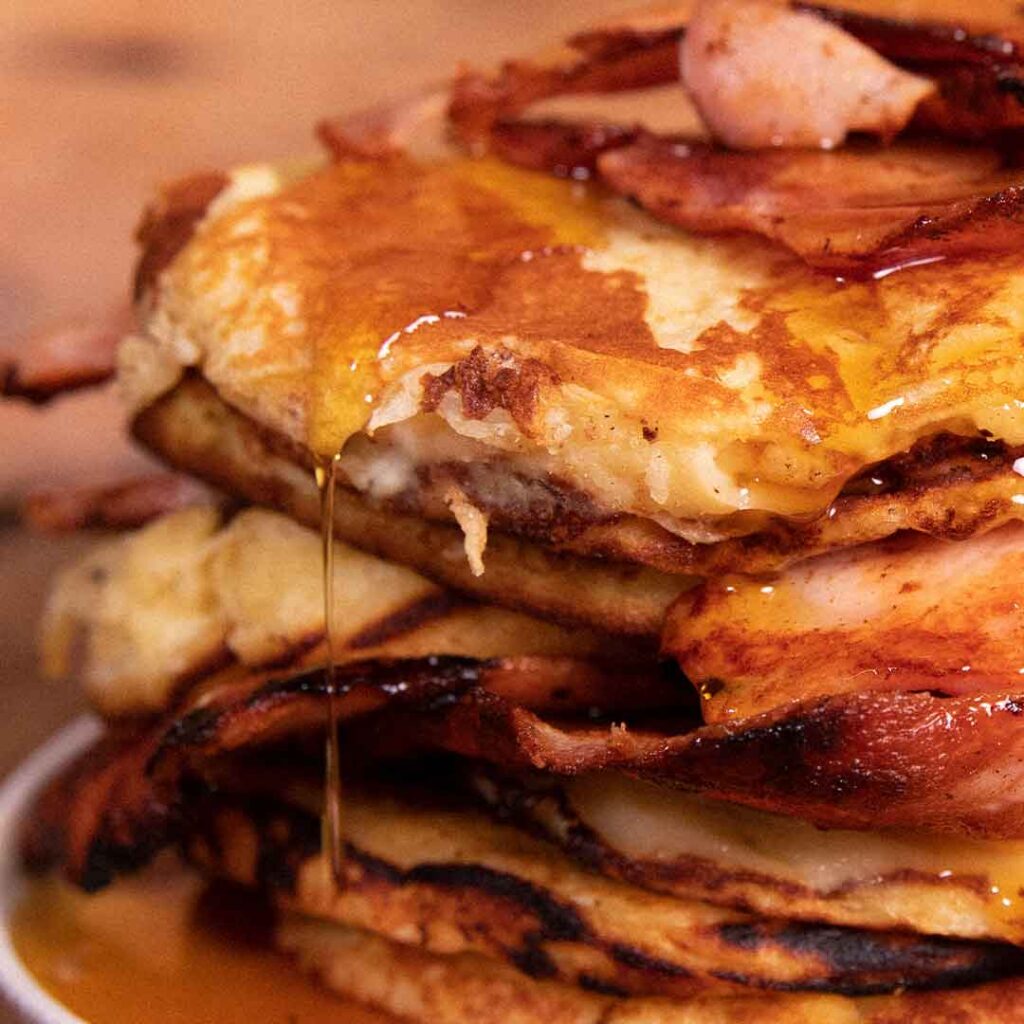 Three Aussie Farmers - Bacon Pancakes Stacker