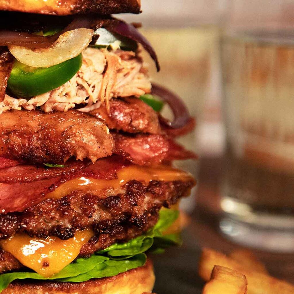 Three Aussie Farmers - Pork Castle Burger