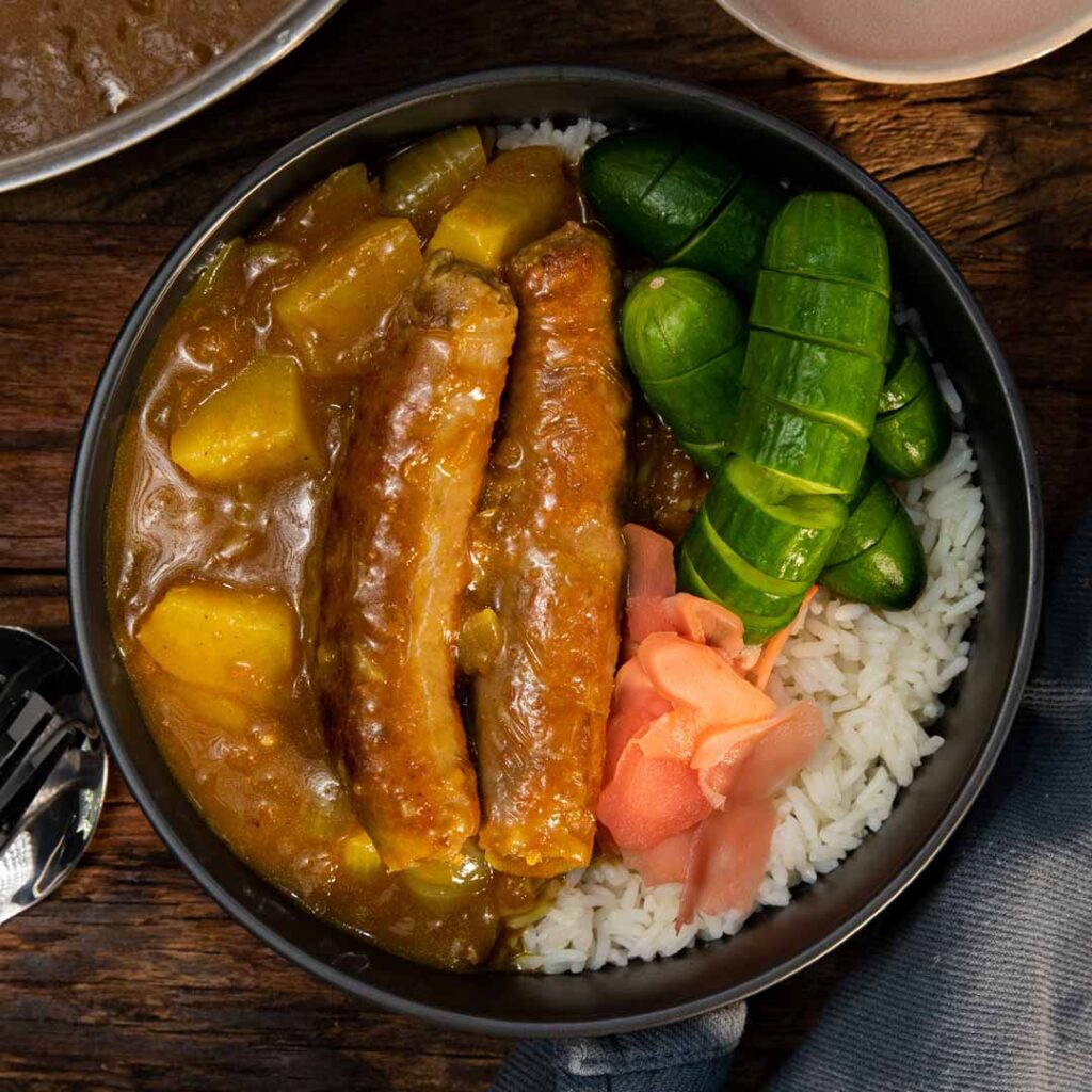 Three Aussie Farmers - One Pot Katsu Sausage Curry