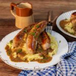 Three Aussie Farmers - Bangers & Mash with Fresh Pepper Corn Gravy